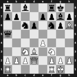 1958 New York ch-USA – Round 2 – Bisguier, Arthur B – 1/2-1/2 – Benko, Pal – G9