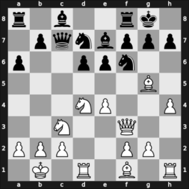 1958 New York ch-USA – Round 3 – Mednis, Edmar J – 0-1 – Evans Lianda – G14