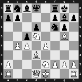 1958 New York ch-USA – Round 4 – Bisguier, Arthur B – 1-0 – Mednis, Edmar J – G16
