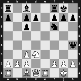 1958 New York ch-USA – Round 6 – Bisguier, Arthur B – 1-0 – Kalme, G. – G30