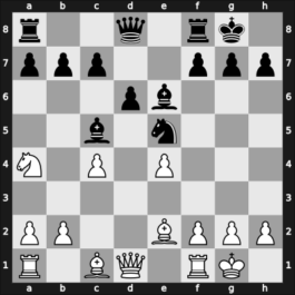 1958 Olympiad Munich GER – Round 5 – Cardoso Da Silva, Roberto – 1/2-1/2 – Heidenfeld, Wolfgang – G4