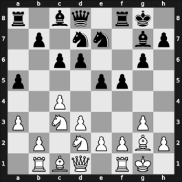 1958 Riga ch-URS – Round 1 – Taimanov, Mark E – 1/2-1/2 – Bronstein, David I – G6