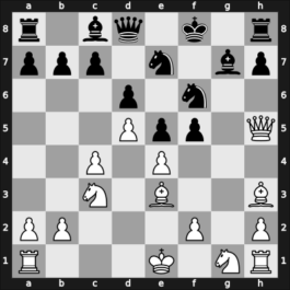 1958 Riga ch-URS – Round 1 – Averbakh, Yuri L – 1-0 – Polugaevsky, Lev – G7