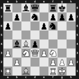 1958 Riga ch-URS – Round 1 – Borisenko, Georgy K – 1/2-1/2 – Gipslis, Aivars – G30