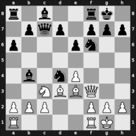 1958 Riga ch-URS – Round 1 – Bronstein, David I – 1/2-1/2 – Tal, Mikhail – G62