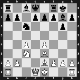1958 Riga ch-URS – Round 1 – Tal, Mikhail – 1/2-1/2 – Suetin, Alexey S – G70