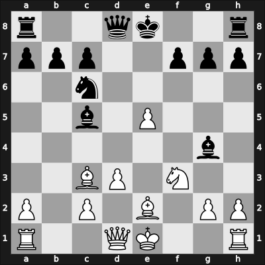 1958 Sochi – Round 1 – Shaposhnikov, Yury – 0-1 – Korchnoi, Viktor – G6