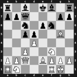 1958 Sofia – Round 1 – Tsvetkov, Alexandar K – 1/2-1/2 – Pantaleev, Dimitar – G16