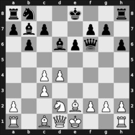 1958 Torneo de las Americas 1st – Round 6 – Alvarez Martin, Pedro – 1/2-1/2 – Sanchez Frank Clemente – G27