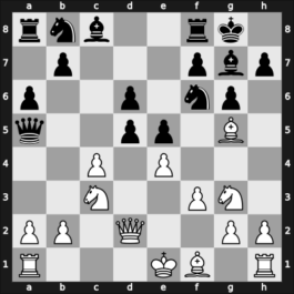 1958 UKR Ch – Round 7 – Zurakhov, Vladlen Y – 1/2-1/2 – Gufeld, Eduard – G31