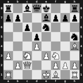 1958 UKR Ch – Round 17 – Kots, Yuri I – 1/2-1/2 – Bannik, Anatolij – G77