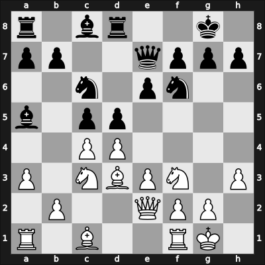 1958 URS Ch sf – Round ? – Korchnoi, Viktor – 1-0 – Vladimirov, Boris T – G31
