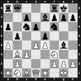 1958 URS-ch25 – Round ? – Tolush, Alexander V – 0-1 – Geller, Efim P – G22
