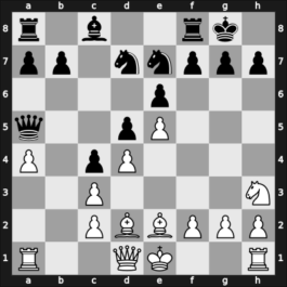 1958 URS-ch25 – Round ? – Gipslis, Aivars – 1/2-1/2 – Spassky, Boris Vasily – G27