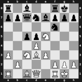 1958 Wageningen Caldex – Round 1 – Van Scheltinga, Theo – 1/2-1/2 – Bouwmeester, Hans – G1