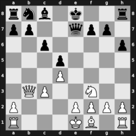 1958 Wageningen Caldex – Round 1 – Flohr, Salo – 1/2-1/2 – Donner, Jan-Hein – G2