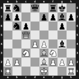 1958 World Championship 22th – Round 4 – Botvinnik, Mikhail – 1/2-1/2 – Smyslov, Vladimir – G3