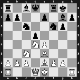 1958 World Championship 22th – Round 7 – Smyslov, Vladimir – 1/2-1/2 – Botvinnik, Mikhail – G6