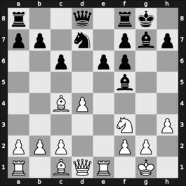 1958 World Championship 22th – Round 17 – Smyslov, Vladimir – 1/2-1/2 – Botvinnik, Mikhail – G16
