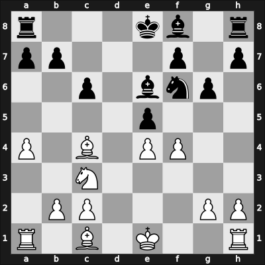 1958 World Championship 22th – Round 21 – Smyslov, Vladimir – 1/2-1/2 – Botvinnik, Mikhail – G20