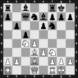 1958 YUG Ch sf – Round 6 – Kozomara, Vlado – 1/2-1/2 – Bajec, Ivo – G18