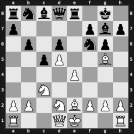 1958 YUG Ch sf – Round 6 – Sokolov, Vladimir – 0-1 – Bradvarevic, Aleksandar – G19