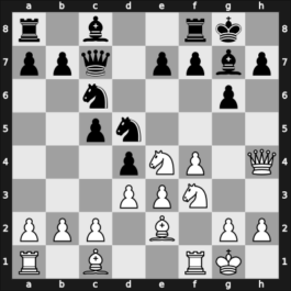 1958 YUG Ch sf – Round 8 – Rodic, Ivana – 1/2-1/2 – Bradvarevic, Aleksandar – G25