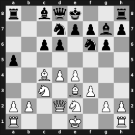 1958 Yugoslavia – Round 1 – Krogius, Nikolai V – 1/2-1/2 – Bertok, Mario Jr. – G3