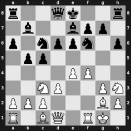 1959 Alekhine Memorial – Round 5 – Simagin, Vladimir – 1/2-1/2 – Portisch, Lajos – G27
