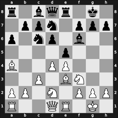 1959 Alekhine Memorial – Round 9 – Bronstein, David I – 1/2-1/2 – Smyslov, Vladimir – G50