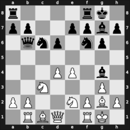 1959 Argentina – Round 3 – Farah, Rodolfo – 1/2-1/2 – Foguelman, Alberto – G16