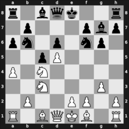 1959 Candidates Tournament women – Round 6 – Borisenko-Belova, Valentina – 0-1 – Lazarevic, Milunka – G22