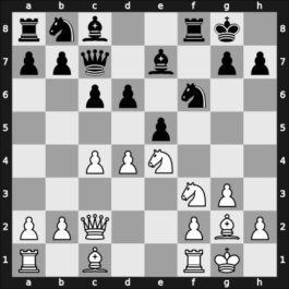 1959 Candidates Tournament women – Round 8 – Keller-Hermann, Edith – 0-1 – Lazarevic, Milunka – G30