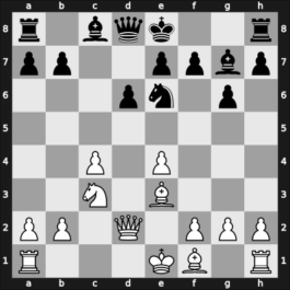 1959 Candidats Tournament – Round 4 – Keres, Paul Petrovich – 0-1 – Petrosian, Tigran V – G14