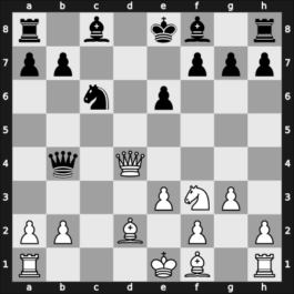 1959 Candidats Tournament – Round 5 – Petrosian, Tigran V – 1/2-1/2 – Tal, Mikhail – G16