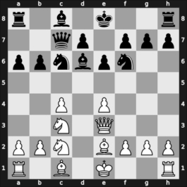 1959 Candidats Tournament – Round 6 – Smyslov, Vladimir – 1/2-1/2 – Olafsson, Fridrik – G21