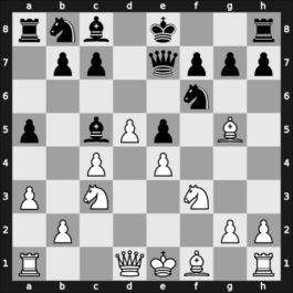 1959 Candidats Tournament – Round 10 – Tal, Mikhail – 0-1 – Keres, Paul Petrovich – G38