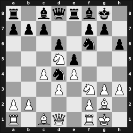 1959 Candidats Tournament – Round 11 – Petrosian, Tigran V – 1/2-1/2 – Keres, Paul Petrovich – G40