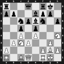 1959 Candidats Tournament – Round 13 – Olafsson, Fridrik – 0-1 – Smyslov, Vladimir – G48