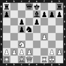 1959 Candidats Tournament – Round 20 – Smyslov, Vladimir – 1/2-1/2 – Olafsson, Fridrik – G75