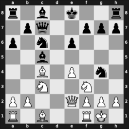 1959 Candidats Tournament – Round 27 – Benko, Pal – 1/2-1/2 – Petrosian, Tigran V – G99