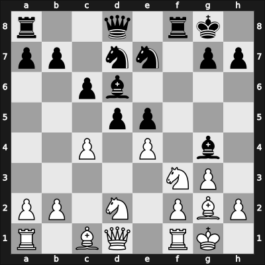 1959 Clare Benedict Cup 06th – Round 5.4 – Castaldi, Vincenzo – 1/2-1/2 – Pfeiffer, Gerhard – G41