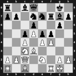 1959 DEN Ch – Round 1 – Korning, Peter – 1/2-1/2 – Petersen, Finn – G1