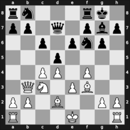 1959 DEN Ch – Round 10 – Larsen, Bent Ravn – 1/2-1/2 – Pedersen, Eigil – G52