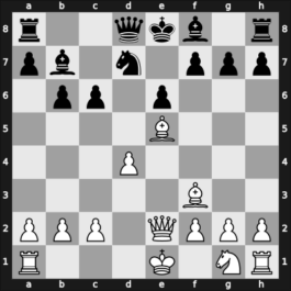 1959 Nuerenberg (FRG Ch 05th) – Round 8 – Schuster, Theodor – 1/2-1/2 – Troeger, Paul – G19