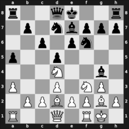 1959 FRG Ch Nuerenberg GER – Round 7 – Bialas, Wolfram – 1-0 – Hinne, Jobst – G24