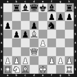 1959 FRG Ch Nuerenberg GER – Round 8 – Niephaus, Walter – 1/2-1/2 – Pfeiffer, Gerhard – G30