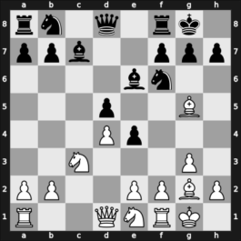 1959 FRG Ch Nuerenberg GER – Round 12 – Wolk, Sigmund – 1/2-1/2 – Weise, Dieter – G41