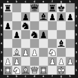 1959 FRG Ch U20 – Round 5 – Pusch, Hermann, Dr. – 0-1 – Pfleger, Helmut, Dr. – G5