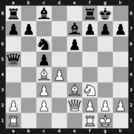 1959 FRG Ch U20 – Round 6 – Pfleger, Helmut, Dr. – 1/2-1/2 – Oehlenschlaeger, Eckhard – G6